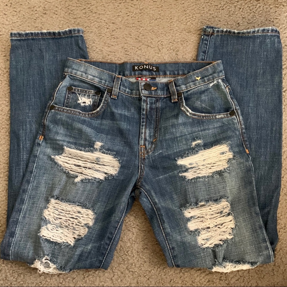 Konus Oversized Destroyed Boyfriend Jeans
